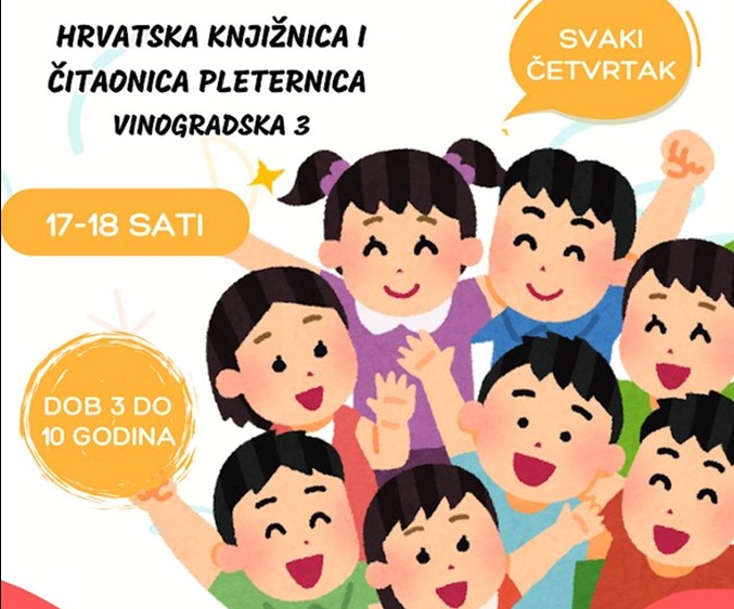 "Veseli četvrtak" u Pleternici: Besplatne radionice za djecu u knjižnici