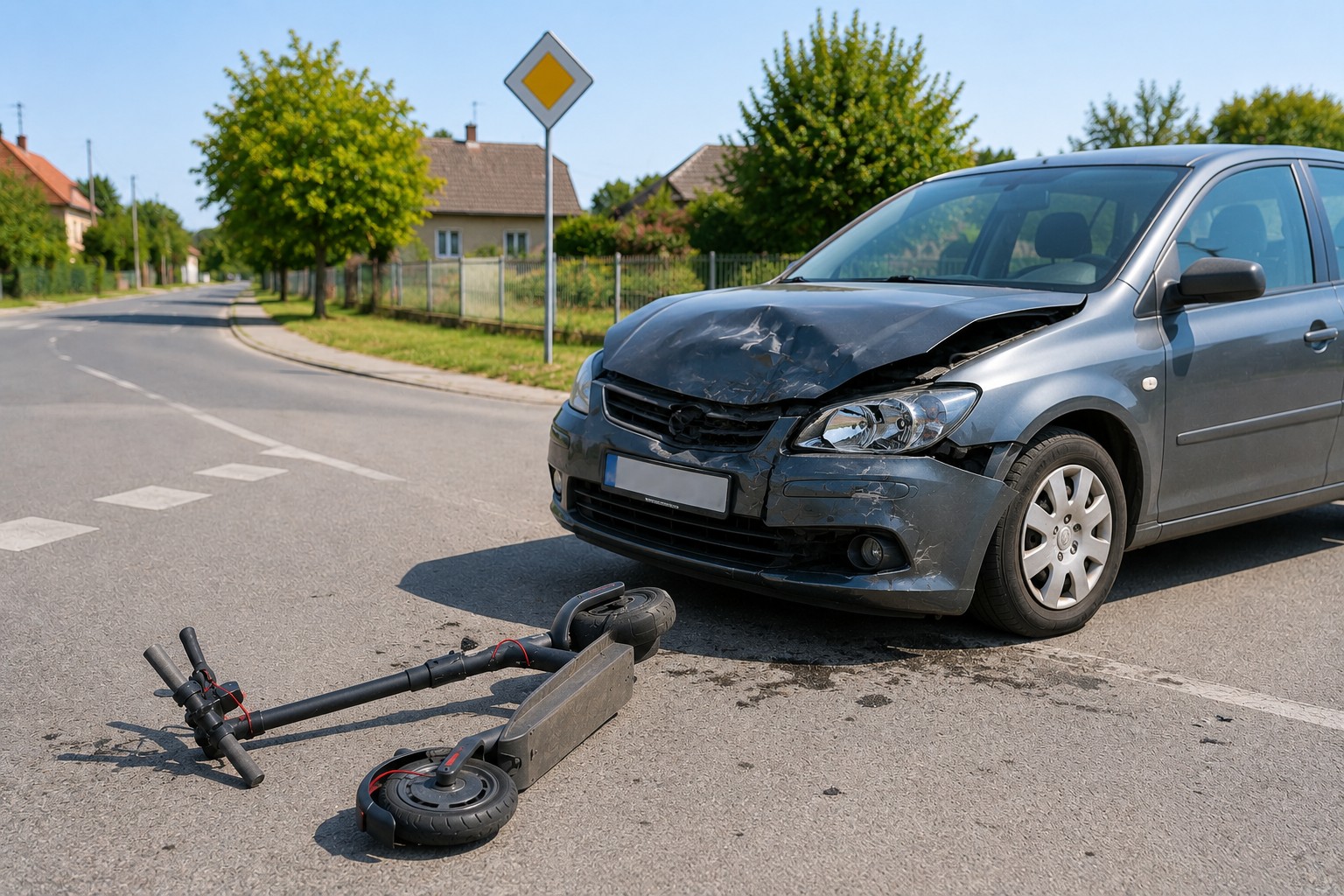 Teško ozlijeđen 13-godišnjak na električnom romobilu: automobil mu oduzeo prednost