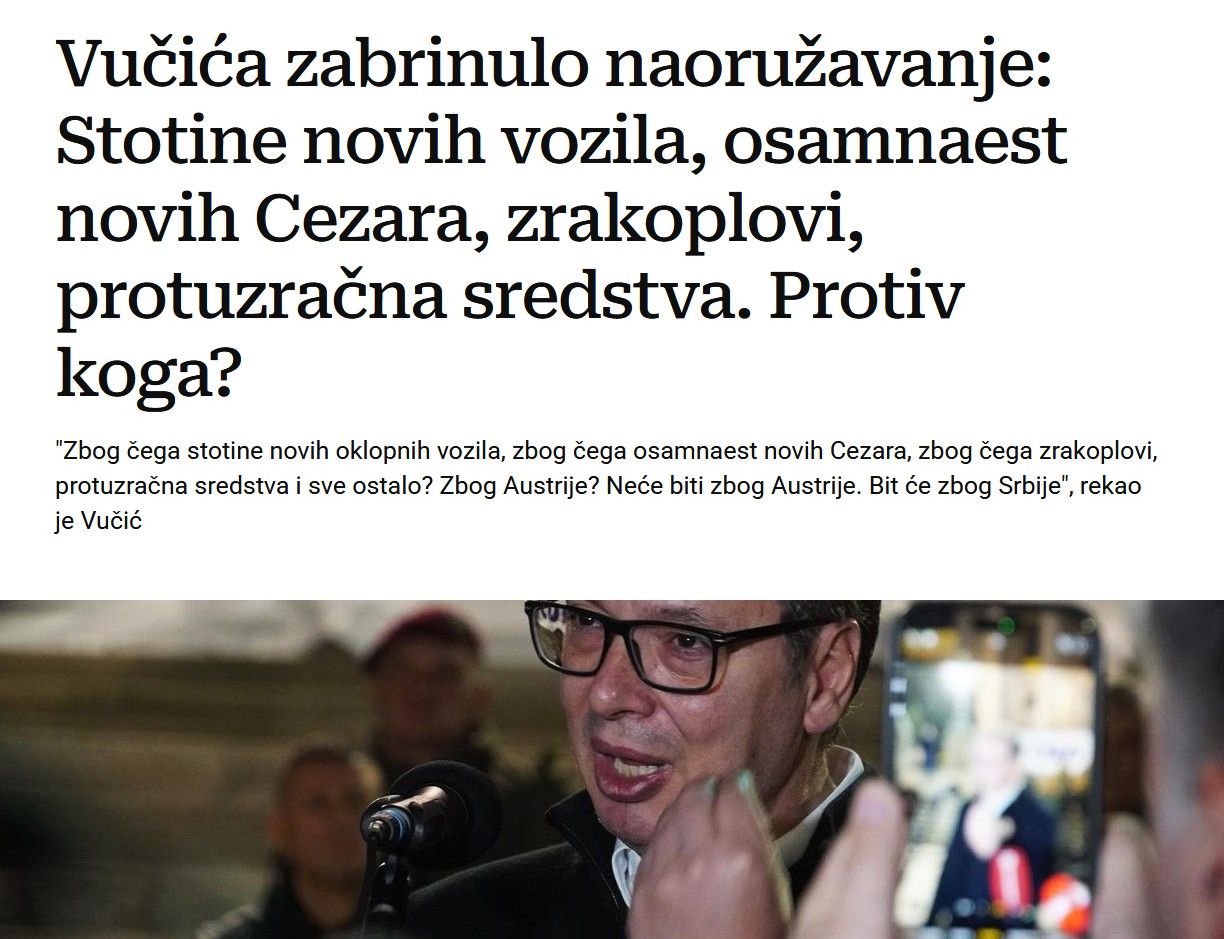 Hrvatska se naoružava jer pamti – i ne namjerava se ispričavati