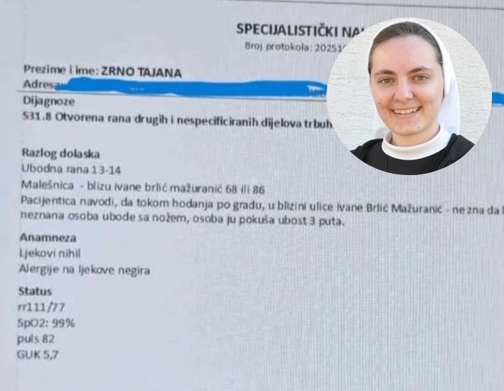 Afganistanski ilegalni migrant izbo redovnicu u Zagrebu – otkriva NOVA24TV