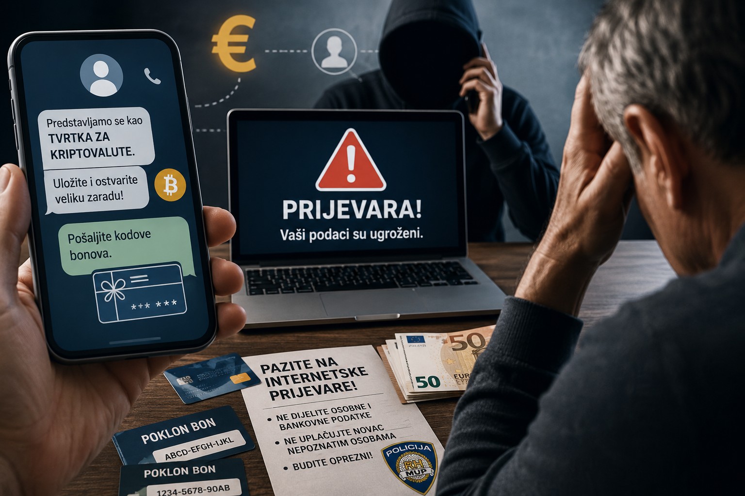 Vjerovali nepoznatima pa ostali bez novca: Policija istražuje dvije prijevare