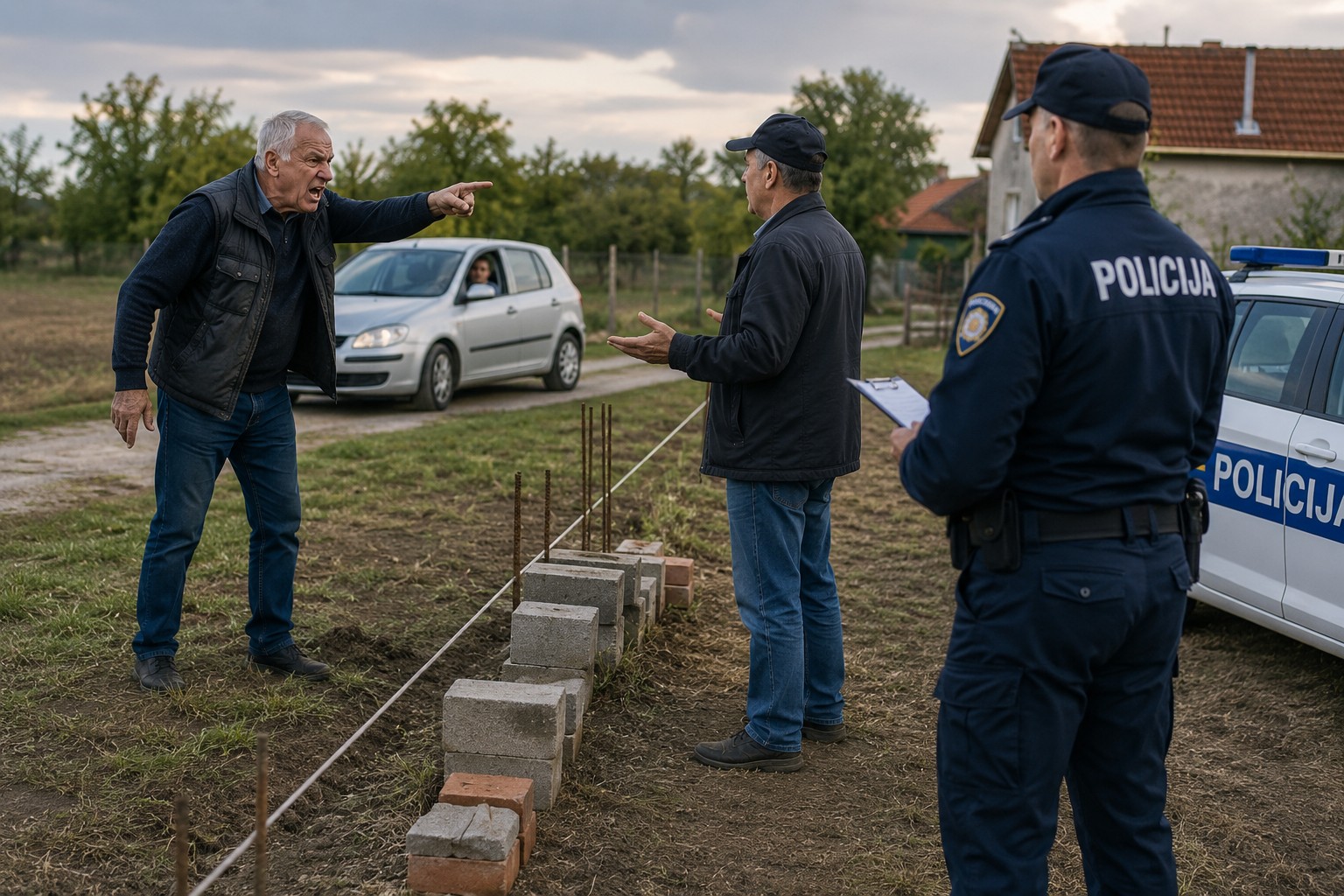 Vikao, vrijeđao i označio tuđu parcelu građevinskim materijalom