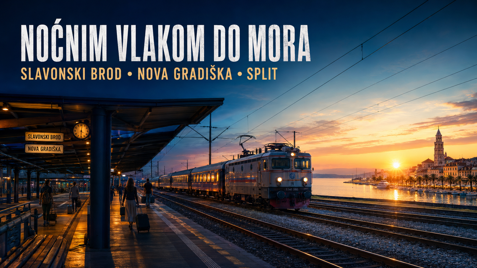 Iz Broda noćnim vlakom ravno do Splita