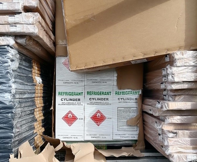 Carina spriječila nezakonit unos 540 kilograma rashladnog plina R32